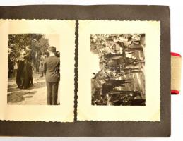 1940 Az erdélyi bevonulásról készített fotó album 44 db kép festett egészvászon albumban, közte a Ká...
