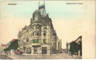 1927 Budapest VIII. Köztemető út 12/b. részlet (mai Fiumei út), Fa József üzlete és saját kiadása
