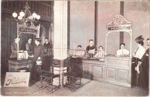 1911 Budapest V. Holzer Divatáruház pénztára (Tószeghy üzlet- és bérház), belső. Váci utca 24. (EK)
