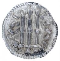 1095-1116. Denár Ag "Kálmán" (0,33g) T:1- patina / Hungary 1095-1116. Denar Ag "Colom...