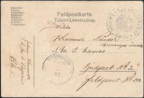 1916 Tábori posta levelezőlap / Field postcard S.M.SCHIFF ASHERN + S.M.S. MONARCH