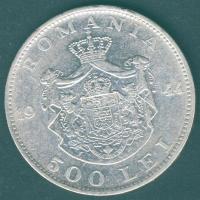 Románia 1944. 500L Ag I.Mihály T:2/3+