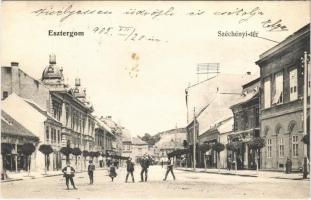 1905 Esztergom, Széchenyi tér, Központi kávéház, Vörös József üzlete