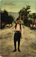 Turski momcic / Türkischer Jüngling / Turkish folklore, young Turkish man. W. L. Bp. No. 8. 1910. (Rb)
