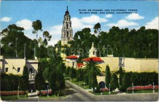 San Diego (California), Plaza de Panama and California Tower, Balboa Park (EK)