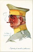 Inspecteur de cavalerie (allemand) / WWI German military art postcard, cavalry inspector. Visé Paris No. 35. Leurs Caboches s: Em. Dupuis (EK)