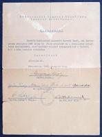 Aradi újságkivágások a 20-as évekből, okmányok iratrendezőben