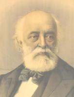 August Schubert (1844-?): Kossuth Lajos. Litográfia, papír, jelzett a litográfián nyomtatva. Freytag...