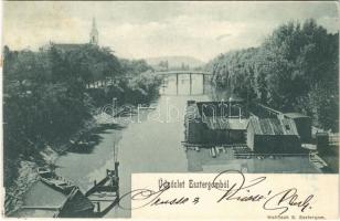 1902 Esztergom, Dunai uszoda. Wallfisch S.