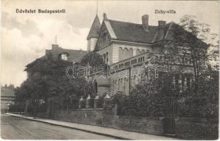 1914 Budapest XIV. Zichy-villa, Zichy Géza utca 6., Kudelka János kereskedése (Rb)