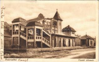 1930 Budapest XX. Pestszenterzsébet, Pesterzsébet, Erzsébetfalva; vasútállomás (EK)