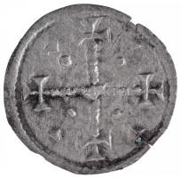 1141-1162. Denár Ag II. Géza (0,22g) T:2 patina, repedés / Hungary 1141-1162. Denar Ag Geza II (0,22g) C:XF patina, crack Huszár: 150., Unger I.: 74.