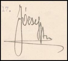 1927.XII 17 József Ágost főherceg (1872-1962) gépelt levele, amelyben megköszöni báró Wlassics Tibor...