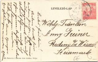 Sellye (Baranya), Fő utca, Makovics J. István órás üzlete és saját kiadása