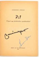 Az aranycsapat két tagja, Buzánszky Jenő (1925-2015) és Grosics Gyula (1926-2014) autográf aláírásai...