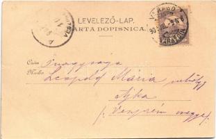 1900 Varasd, Warasdin, Varazdin; Pokusna voznja na trkalistu VKB. verlag von C. Trampusch / Kerékpár...