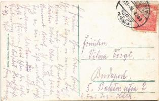 1918 Körmöcbánya, Kremnica; Városkapu tér, Luz Lajos és Renek A. üzlete / castle gate square, shops