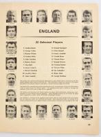 1966 Labdarugó-világbajnokság (Jules Rimet cup), Anglia, hivatalos programm füzete. Az összes játéko...
