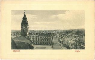 1911 Losonc, Lucenec; látkép, templom. W.L. Bp. 4703/k. Kármán Zsigmond kiadása / general view, church