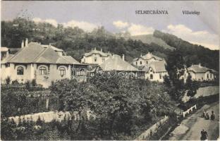 1910 Selmecbánya, Schemnitz, Banská Stiavnica; Villatelep. Joerges / villa alley