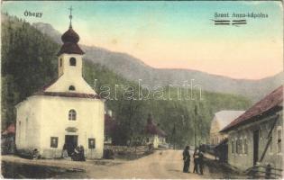 1916 Óhegy, Staré Hory (Besztercebánya, Banská Bystrica); Szent Anna Kápolna, utca / chapel (EK)