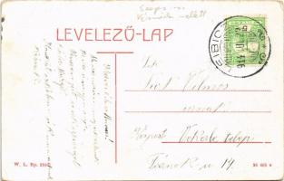 1914 Leibic, Leibitz, Lubica; Fő utca, templom. W.L. Bp. 2882. / main street, church