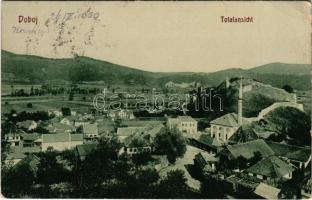 1909 Doboj, Totalansicht / general view, mosque, fortress, castle. W. L. Bp. 4921. (EB)