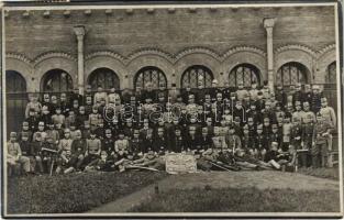 1909 Wien, Vienna; Waffenmeister-Schule Arsenal / Austro-Hungarian K.u.K. military school, group of soldiers. photo
