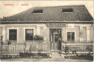 1924 Harkács, Hrkac (Gömörfalva, Gemerská Ves); gyógyszertár / pharmacy (EB)