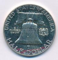 Amerikai Egyesült Államok 1963. 1/2$ Ag "Franklin" T:1-
USA 1963. 1/2 Dollar Ag "Fra...