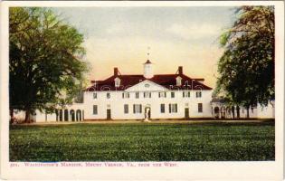 Mount Vernon (Virginia), Washingtons mansion, from the west