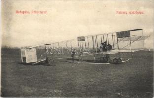 Budapest XV. Rákosmező, Kutassy repülőgépe H. Farman Constructeur