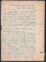 1944-1945 A nyilas kormányzat által Németországba kitelepített műegyetemisták történetéről szóló napló jellegű kézirat. 1944. nov. 30-tól 1945. okt. 5., 94+4 kézzel számozott és kézzel írt oldal, változó állapotban, az utolsó két lap szakadozott.