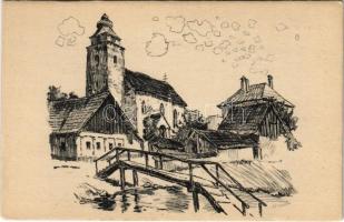 Nagyszalók, Grossschlagendorf, Velky Slavkov (Tátra, Magas Tátra, Vysoké Tatry); templom / church s: Janko Alexy