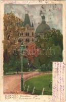 Budapest V. Erzsébet tér. Kuenstlerpostkarte No. 2302. von Ottmar Zieher. litho s: Raoul Frank