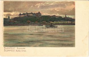 Budapest I. Budavár. Kuenstlerpostkarte No. 2306. von Ottmar Zieher. litho s: Raoul Frank (EK)