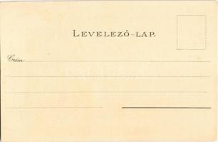 Budapest I. Kilátás a Margit hídról, Országház, uszályok. Kuenstlerpostkarte No. 1932. von Ottmar Zi...