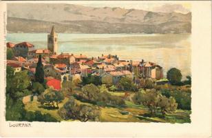 Lovran, Lovrana; Künstlerpostkarte No. 1144. von Ottmar Zieher. litho s: Raoul Frank