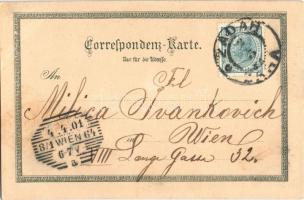 1901 Pola, Pula; Tempel des Augustus / temple. Künstlerpostkarte No. 2562. von Ottmar Zieher. litho ...