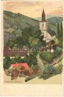 Krapinske Toplice, Krapina-Töplitz; Künstlerpostkarte No. 1130. von Ottmar Zieher. litho s: Raoul Frank