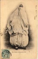Mauresque, costume de ville / Algerian folklore, Moorish woman. TCV card (EK)