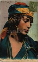 Scenes et Types. Une beauté Mauresque / Algerian folklore, Moorish woman. TCV card (EK)
