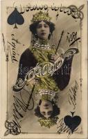 1905 Lady, playing card
