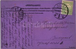 1905 Boy smoking a pipe, humour