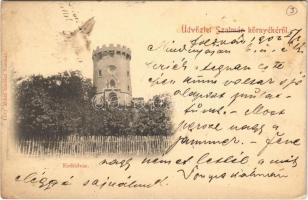 1902 Erdőd, Ardud (Szatmár); Erdődvár, vár, Petőfi torony / castle tower (EK)
