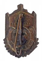 1939. "1013 Cserkész Csapat 1929-1939 - Galánta" Br lemezjelvény (27x18mm) T:1- / Hungary ...