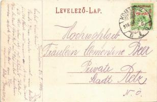 1916 Komárom, Komárnó; Szigeti Szent János kápolna, villanyoszlop. Schönwald Tivadar kiadása / stree...