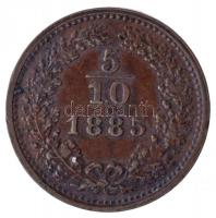 Ausztria 1885. 5/10kr Cu T:2  Austria 1885. 5/10 Kreuzer Cu C:XF