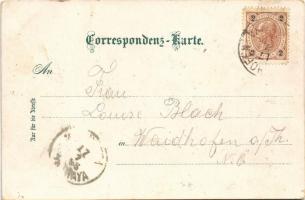 1898 (Vorläufer) Ceské Budejovice, Budweis; Maltschpartie, Schloss Frauenberg, Ringplatz mit Rathhau...