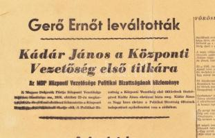 1956 Magyar Nemzet. A Hazafias Népfront lapja. Rendkívüli szám 2., XII. évf. 253. sz., 1956. okt. 26...